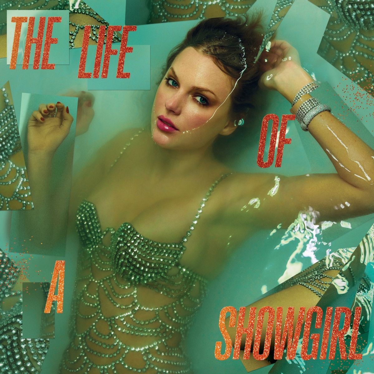 Bìa album chính thức của "The Life of a Showgirl". (Ảnh: Instagram Taylor Swift)