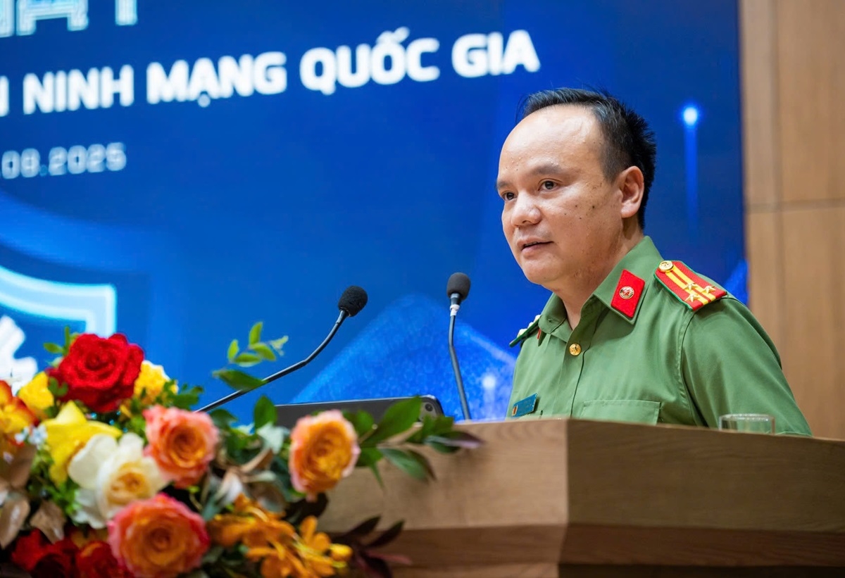 Thượng tá Lê Xuân Thủy, Giám đốc Trung tâm An ninh mạng quốc gia, A05 (Ảnh: Hiệp hội An ninh mạng quốc gia)