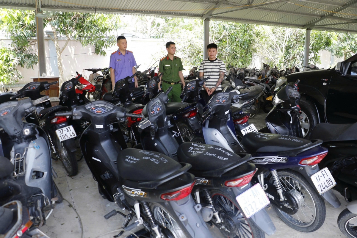 Tang vật chuyên án Cơ quan Công an thu giữ.