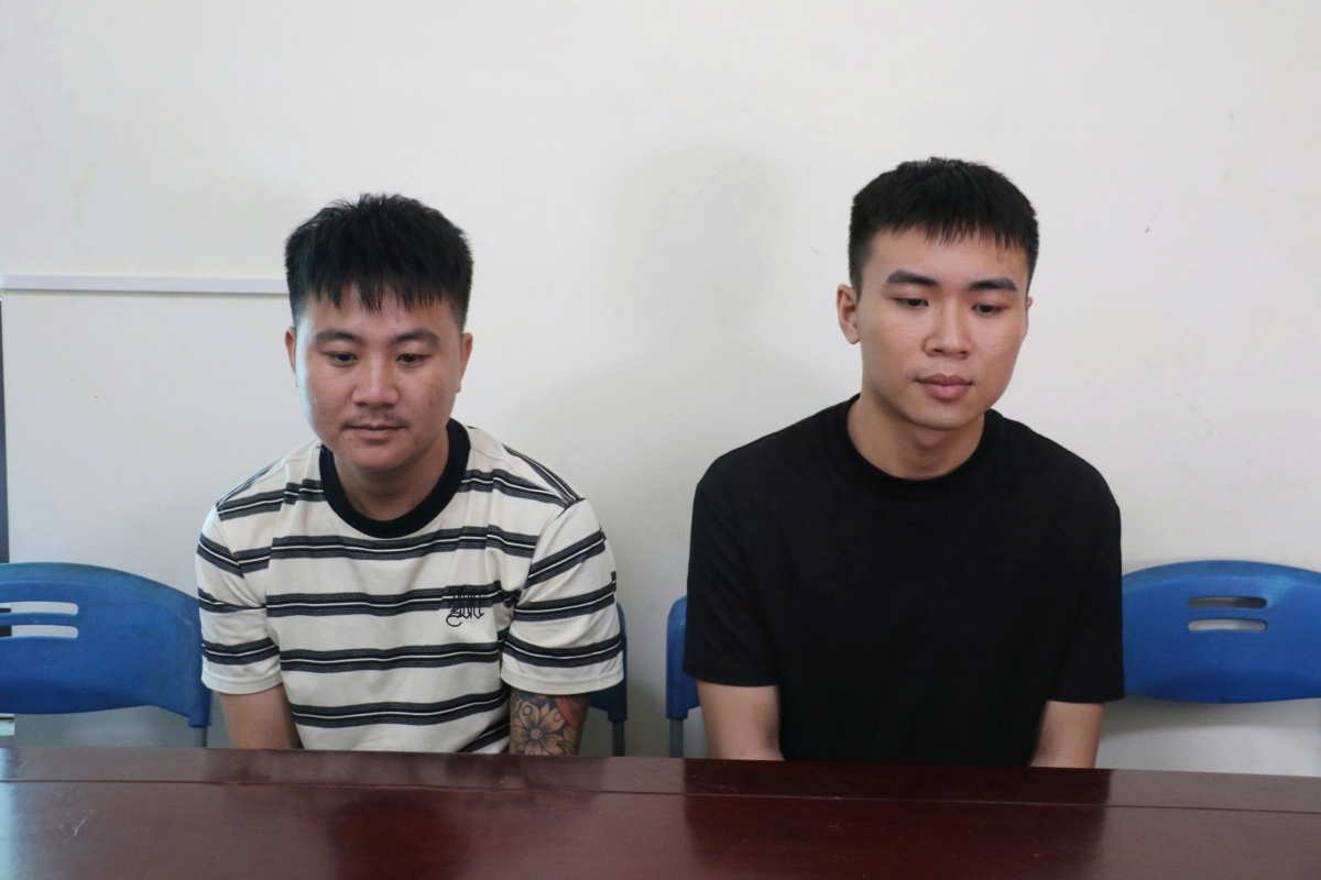 2 đối tượng cầm đầu đường dây trộm cắp và tiêu thụ xe máy xuyên quốc gia Nguyễn Văn Đại và Bùi Quang Vĩnh.