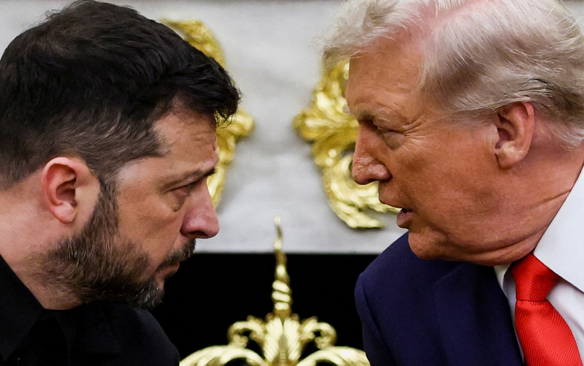 Tổng thống Mỹ Donald Trump tiếp đón Tổng thống Ukraine Volodymyr Zelensky ở Nhà Trắng ngày 18/8/2025. Ảnh: Reuters