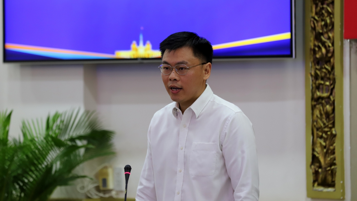 TS Trương Minh Huy Vũ, Viện trưởng Viện Nghiên cứu Phát triển TP.HCM (ảnh Hà Khánh)