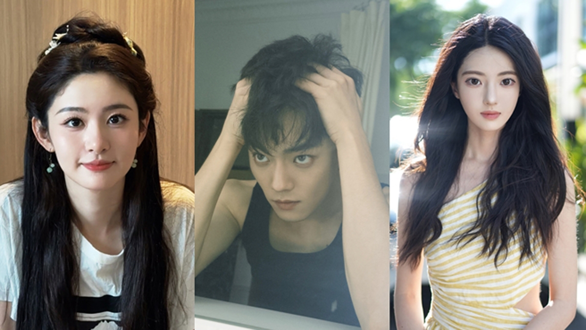 Hứa Lệ Sa cho biết lý do cả hai chia tay là vì Hứa Khải bị bắt gặp vào khách sạn cùng nữ diễn viên Triệu Tình (trái). (Ảnh: Kbizoom)