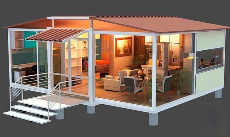 Nhà lắp ghép. Ảnh: MXH