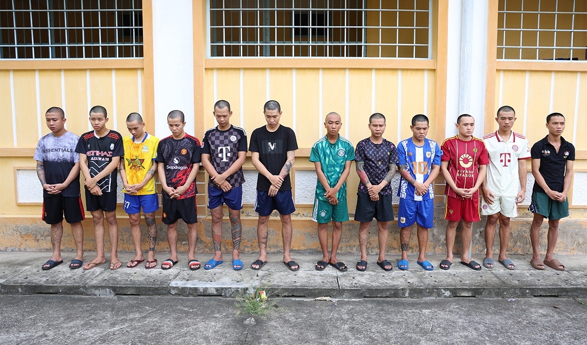 Các đối tượng tại cơ quan Công an