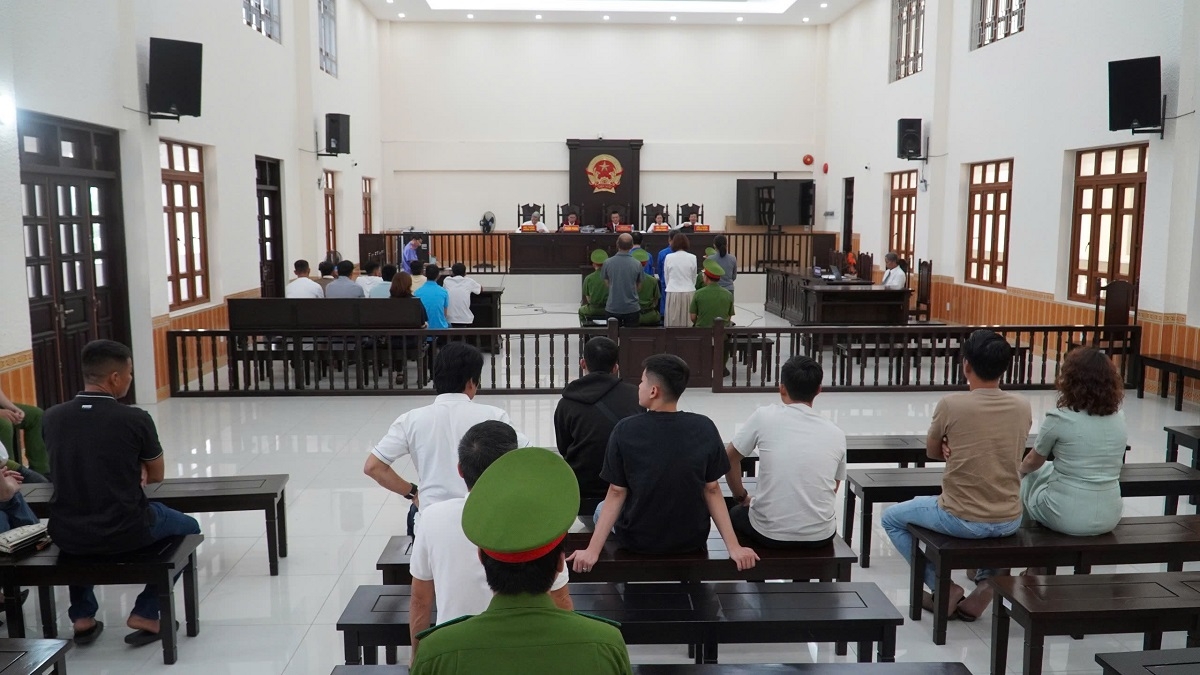 Phiên toà diễn ra tại cơ sở 1 (tỉnh Bình Thuận cũ) 