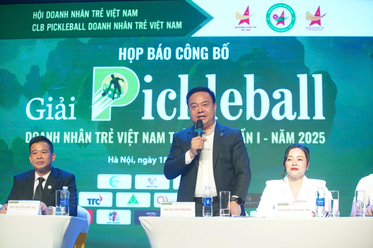 Lễ bốc thăm giải pickleball doanh nhân trẻ Việt Nam diễn ra vào ngày 16/9