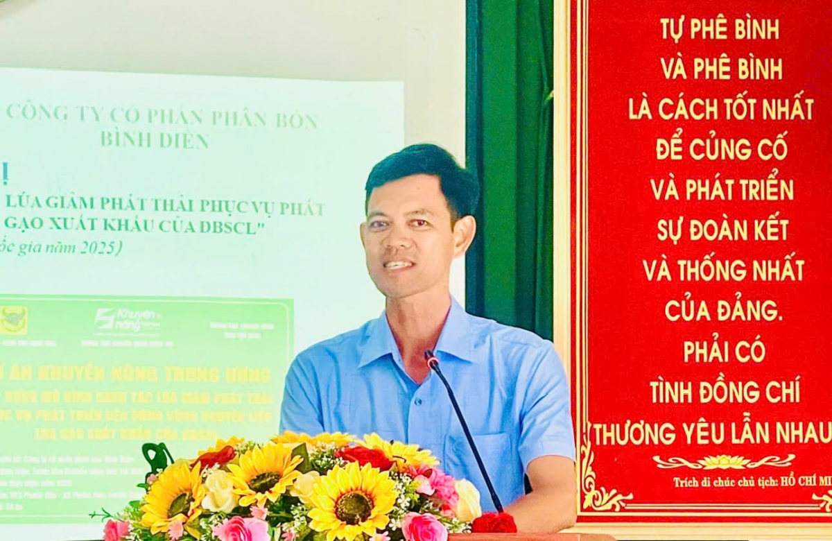 Ông Phạm Đắc Tâm, Chủ tịch UBND xã Hưng Mỹ tỉnh Vĩnh Long