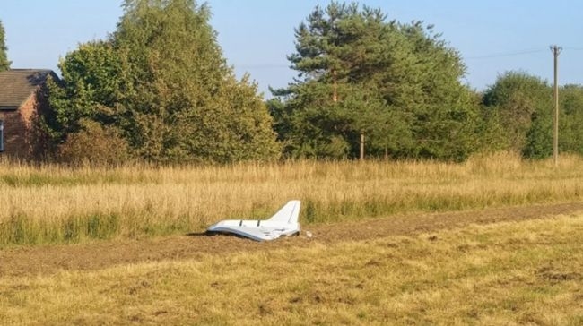 UAV rơi xuống lãnh thổ Ba Lan. Ảnh: Yahoo/Facebook