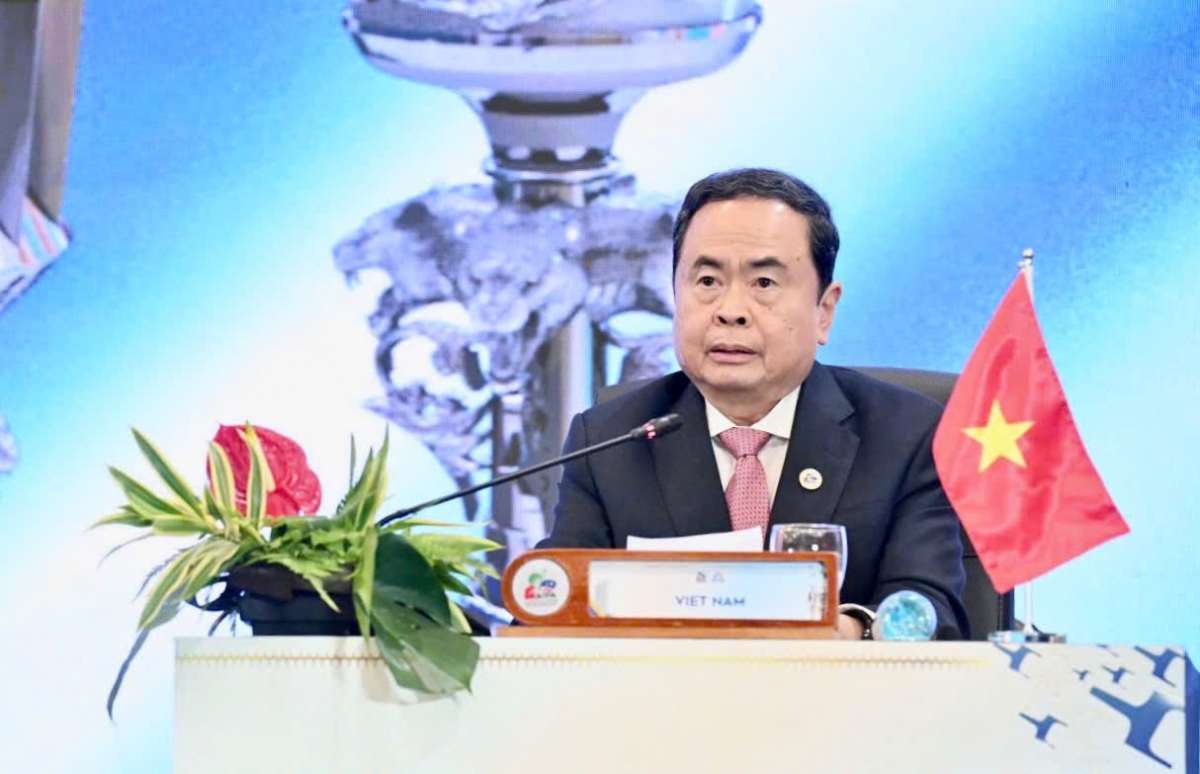 Chủ tịch Quốc hội Trần Thanh Mẫn phát biểu tại Phiên toàn thể lần thứ nhất Đại hội đồng AIPA-46