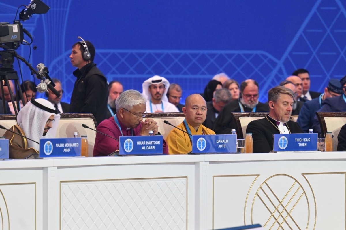 Thượng toạ Thích Đức Thiện, Phó Chủ tịch, Tổng Thư ký Hội đồng Trị sự tham gia Đại hội