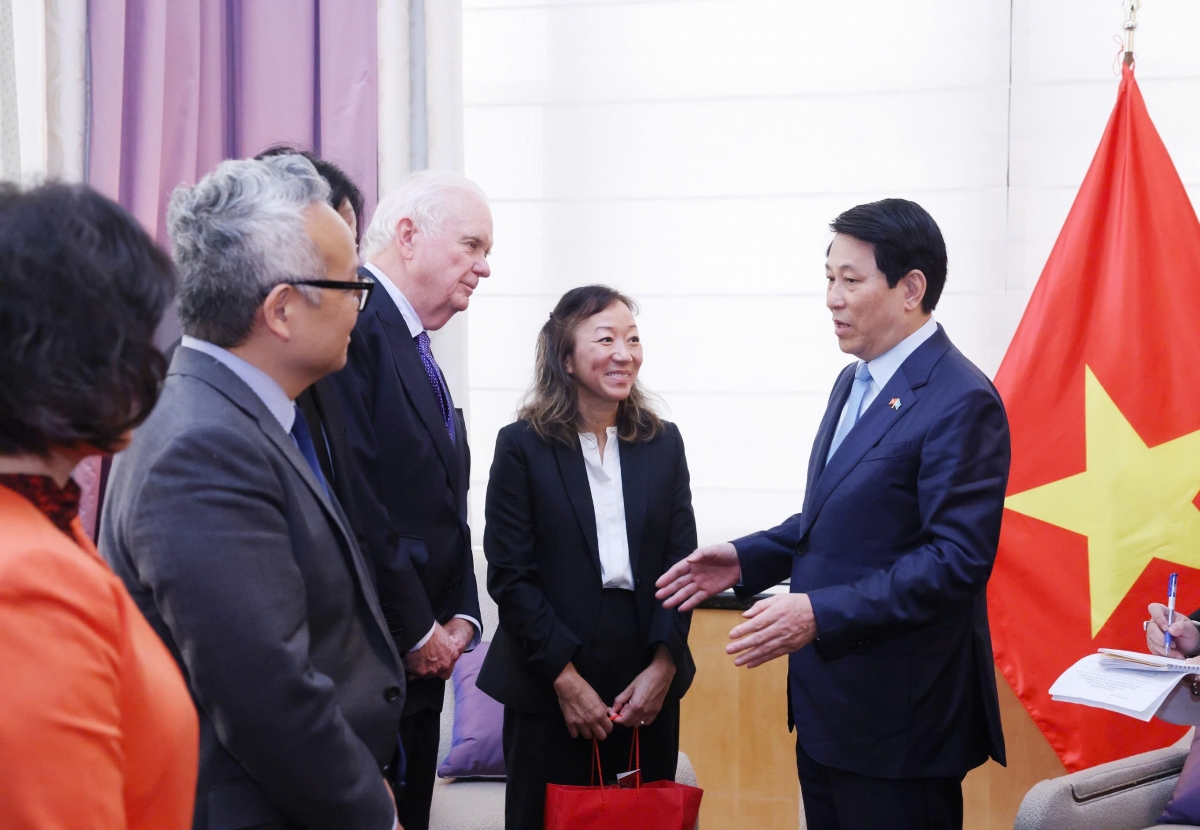 Chủ tịch nước Lương Cường tiếp lãnh đạo Viện Đông Á Weatherhead và Chương trình Việt Nam của Đại học Columbia