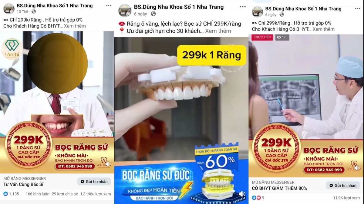 Trang Bác sỹ Dũng Nha Khoa số 1 Nha Trang thu hút từ chục ngàn cho đến 1,3 triệu lượt xem