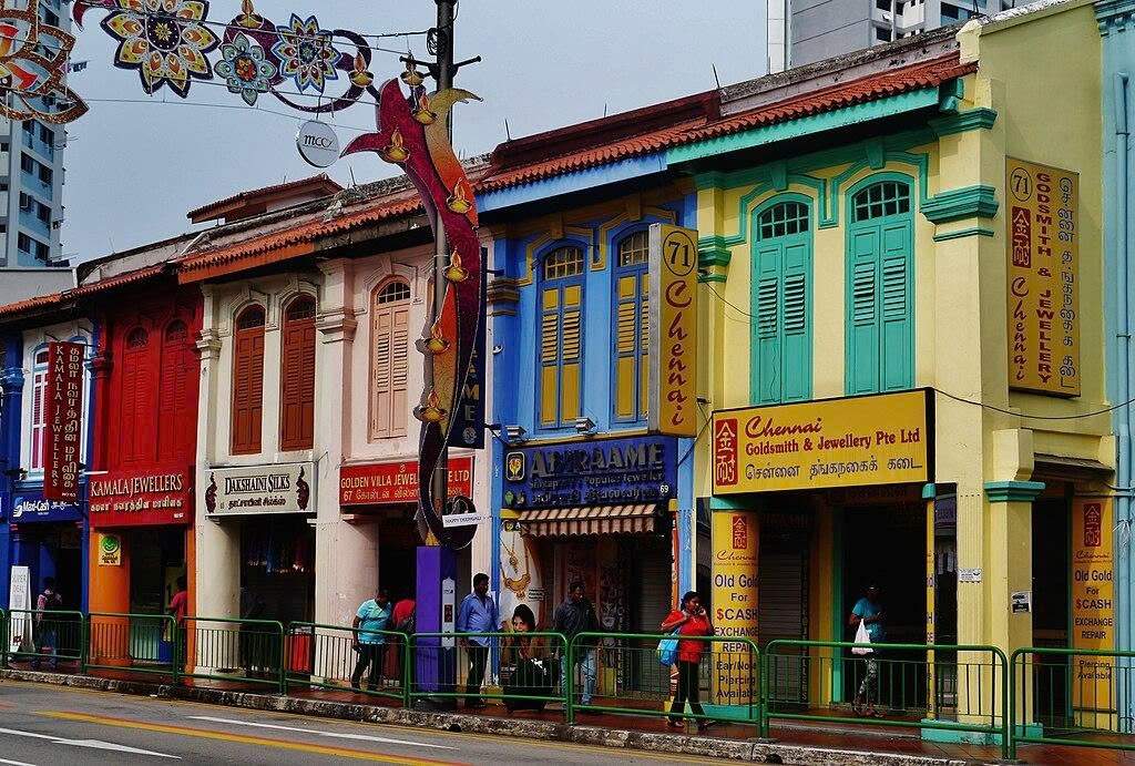 Tại Singapore, khu Little India cũng được công nhận là khu vực bảo tồn tương tự như Chinatown. Nguồn: Travelodium Travel Magazine