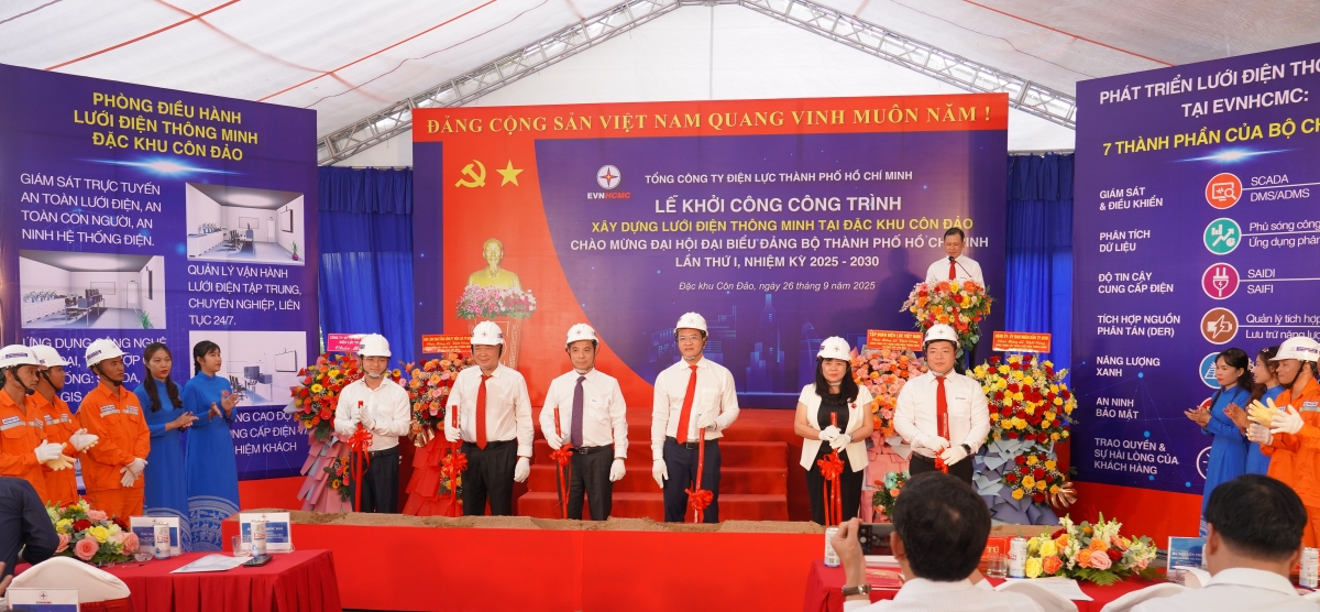 Lễ khởi công xây dựng lưới điện thông minh tại Đặc khu Côn Đảo