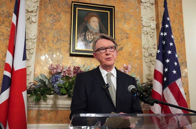  Ông Peter Mandelson. Ảnh: Reuters