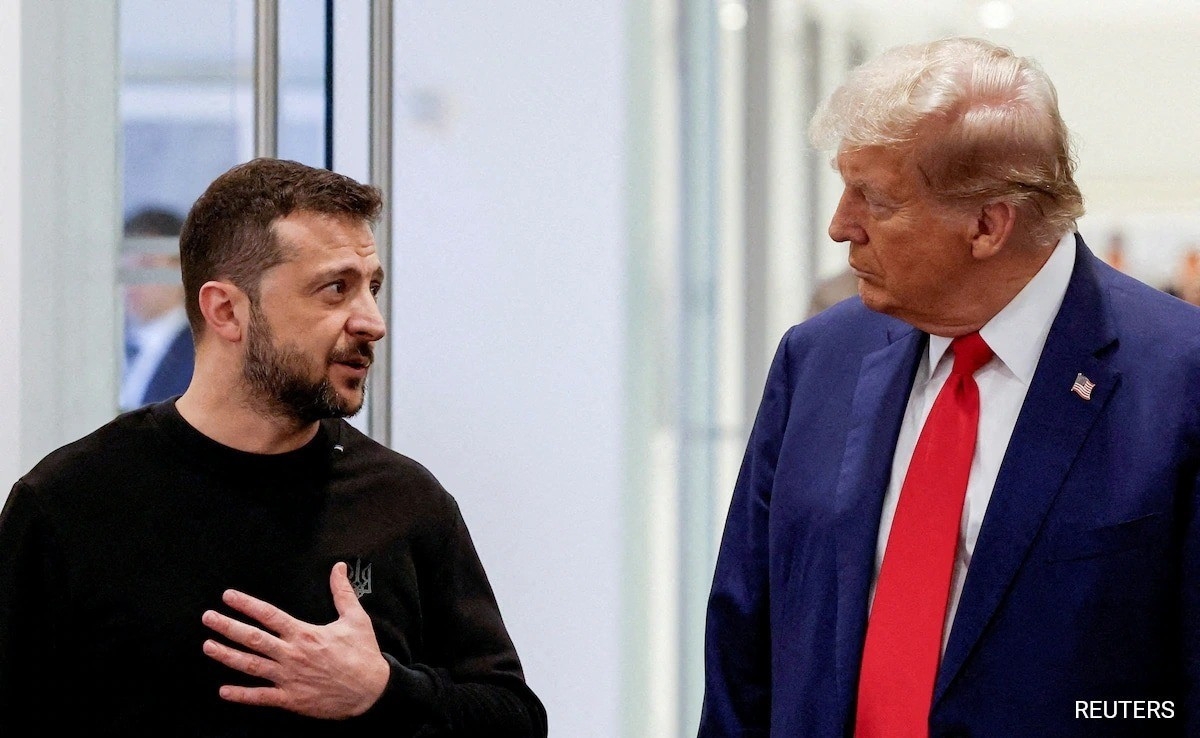 Tổng thống Mỹ Donald Trump và Tổng thống Ukraine Volodymyr Zelensky. Ảnh: Reuters