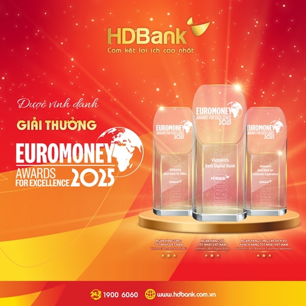 “Cú hat-trick” Euromoney 2025 là sự ghi nhận cho những bước tiến mạnh mẽ của HDBank, khẳng định bản lĩnh tiên phong, khát vọng đổi mới và vị thế quốc tế của ngân hàng Việt Nam.