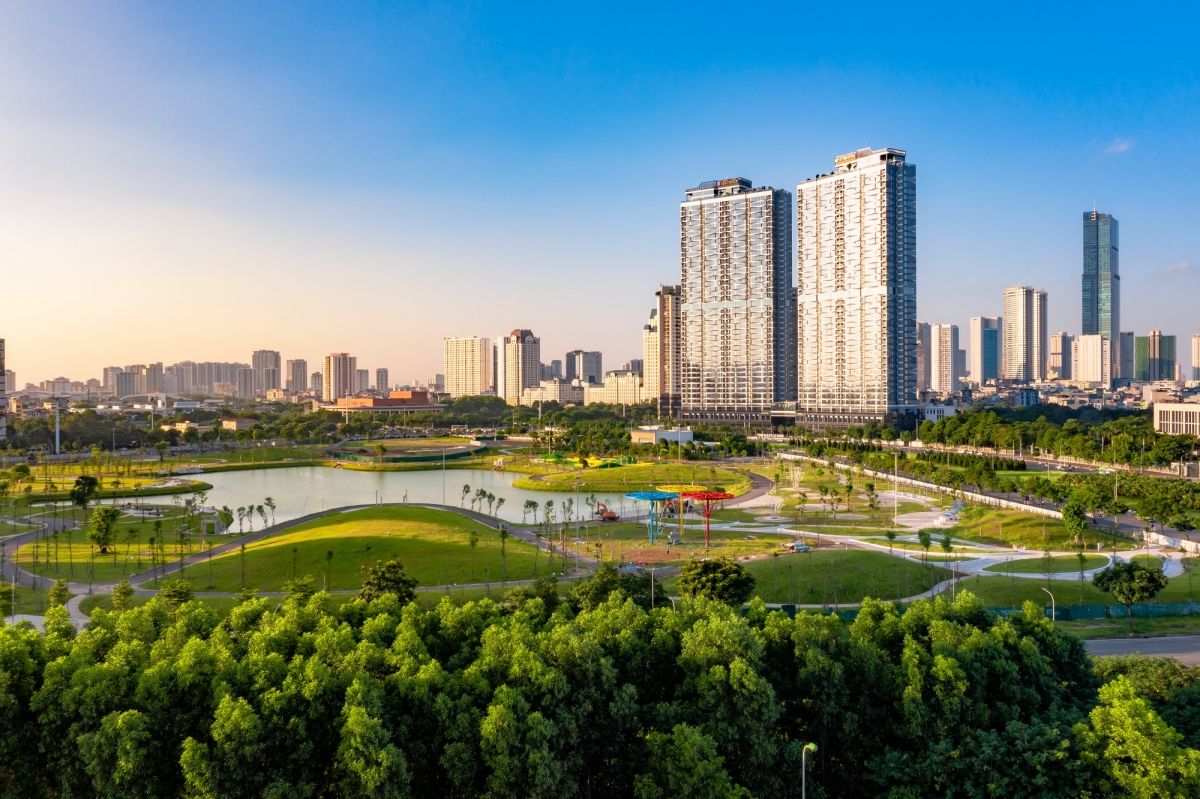 Công viên cùng tổ hợp The Matrix One do MIK Group phát triển là dấu ấn kiến trúc giữa trung tâm phía Tây Hà Nội