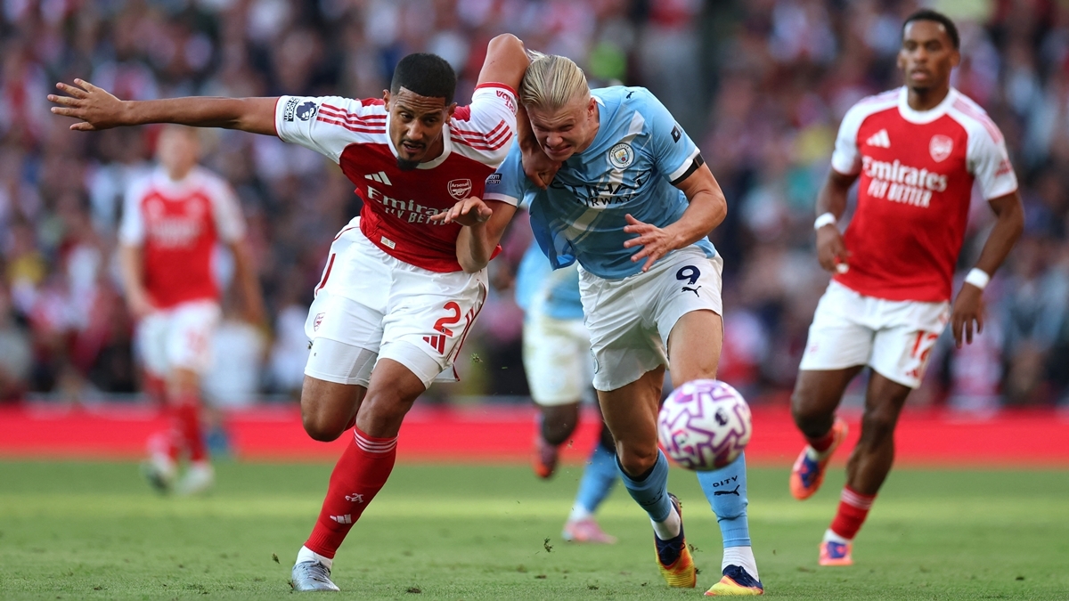 Arsenal và Man City cầm chân nhau với tỉ số 1-1 (Ảnh: Reuters)