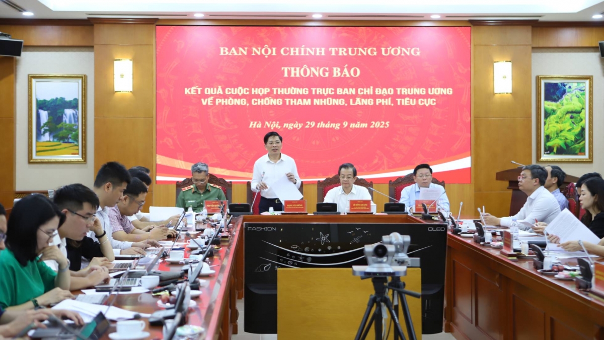 Ông Đặng Văn Dũng – Phó Trưởng Ban Nội chính Trung ương thông tin kết quả cuộc họp thường trực Ban Chỉ đạo Trung ương về phòng, chống tham nhũng, lãng phí, tiêu cực.