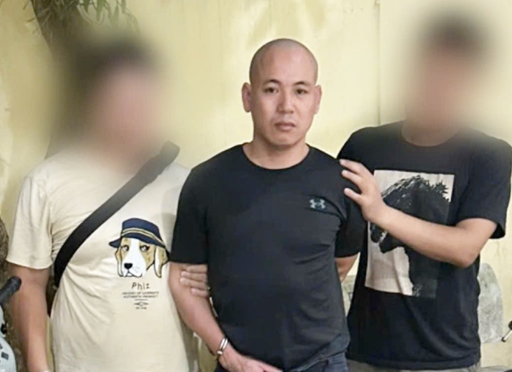 Nguyễn Đức Hà sau khi bị bắt. (Ảnh: Công an cung cấp)