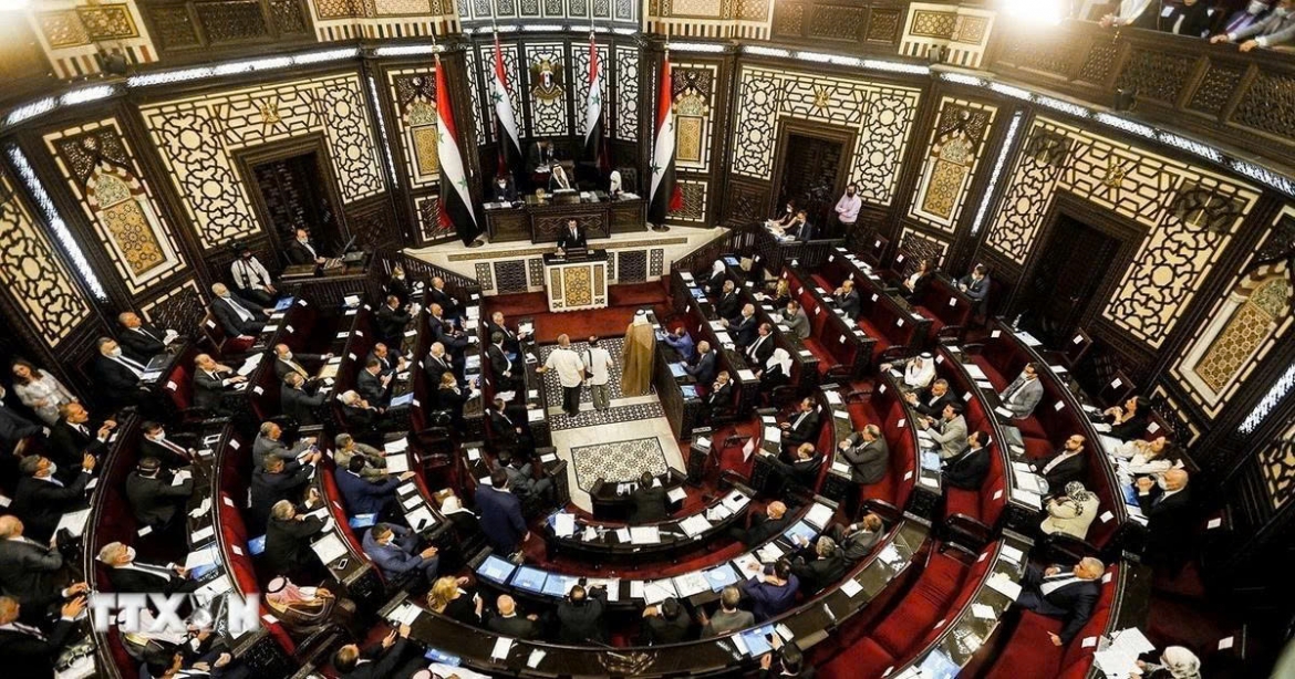 Toàn cảnh một phiên họp Quốc hội Syria ở thủ đô Damascus. (Ảnh: SANA/TTXVN)