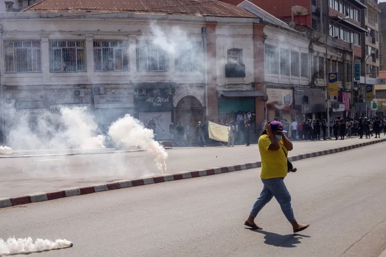Biểu tình tại Madagascar (Ảnh: Reuters)