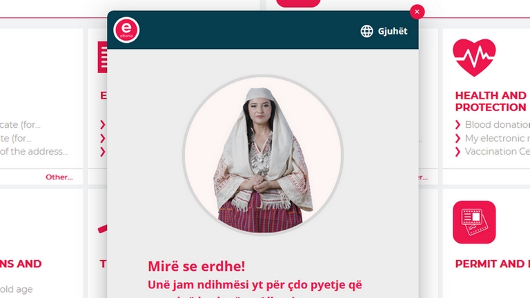 Chatbot AI Diella - Bộ trưởng ảo chống tham nhũng của Albania. Ảnh: RT
