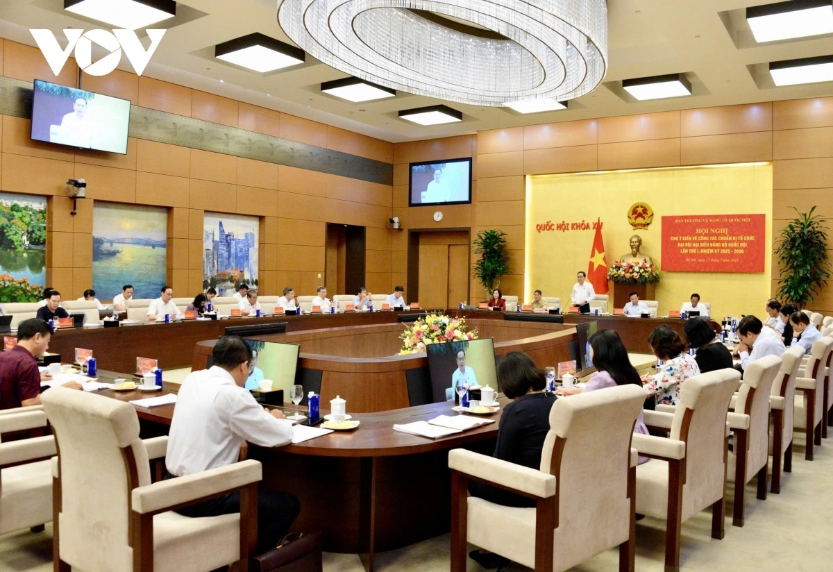 Chủ tịch Quốc hội Trần Thanh Mẫn chủ trì Hội nghị chuẩn bị Đại hội Đại biểu Đảng bộ Quốc hội