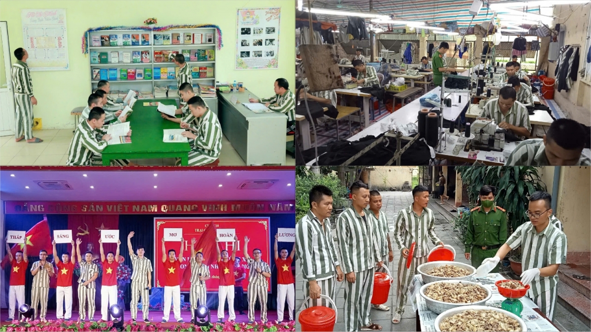 Một số hình ảnh hoạt động của phạm nhân tại Trại giam Suối Hai