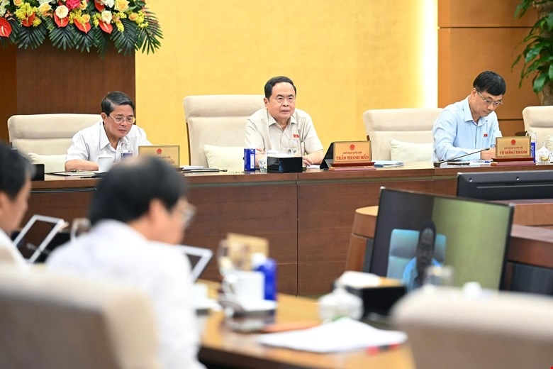 Chủ tịch Quốc hội Trần Thanh Mẫn phát biểu tại phiên họp. Ảnh: Quốc hội