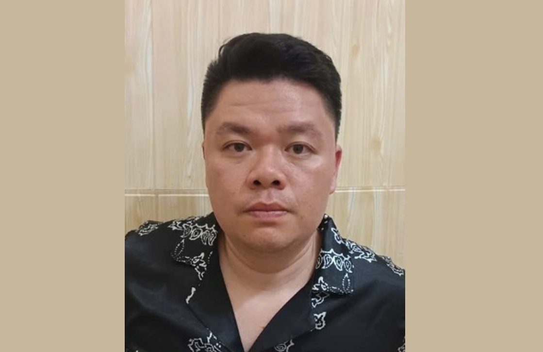 Đối tượng Bùi Đức Thành tại cơ quan Công an