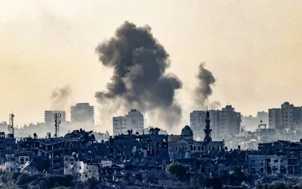Khói lửa Gaza (Ảnh: AFP)