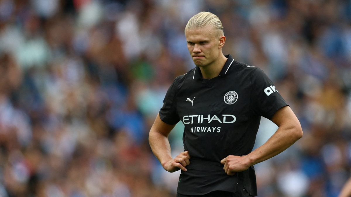 Haaland là điểm sáng hiếm hoi của Man City (Ảnh: Reuters)