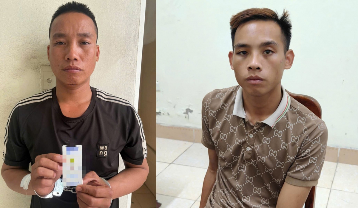 Đối tượng Trịnh Đình Luân, Trịnh Đình Long tại cơ quan công an