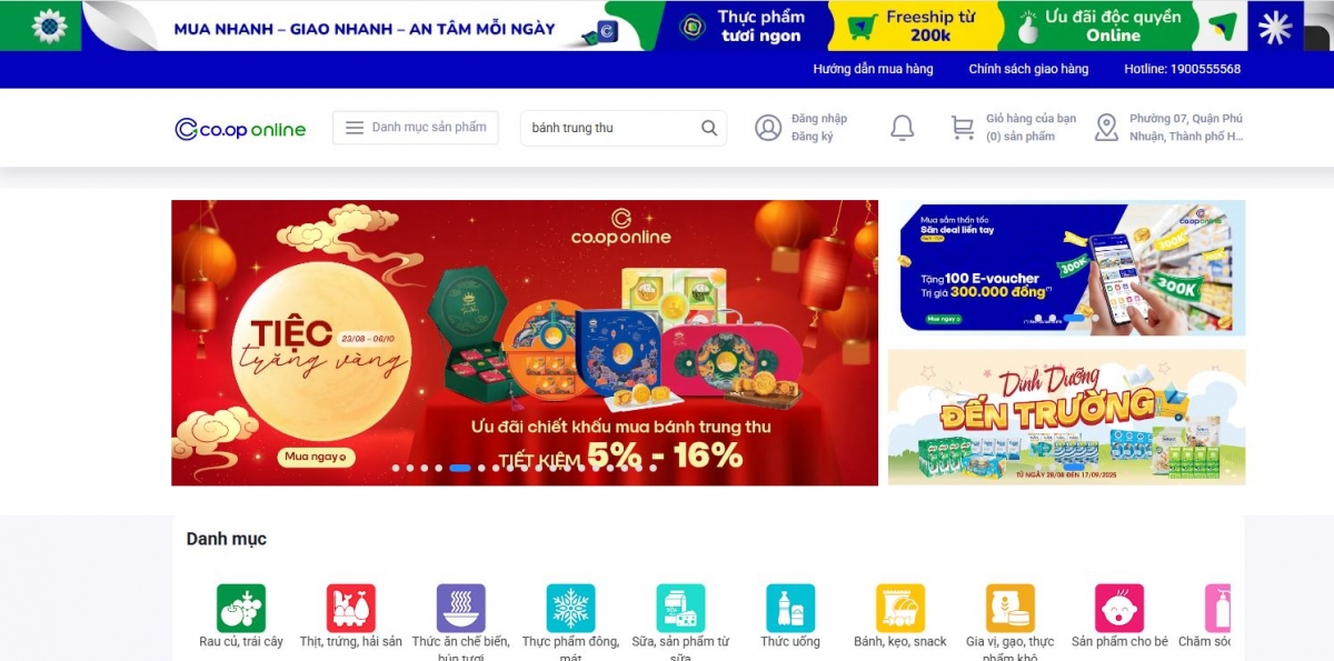 Ứng dụng mua sắm trực tuyến Co.op Online tung ưu đãi kép