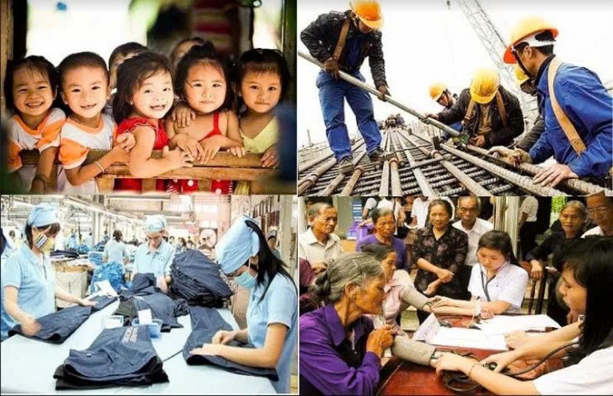 Công tác an sinh xã hội luôn được Đảng quan tâm, lãnh đạo thực hiện có hiệu quả. Ảnh: Hà Phương