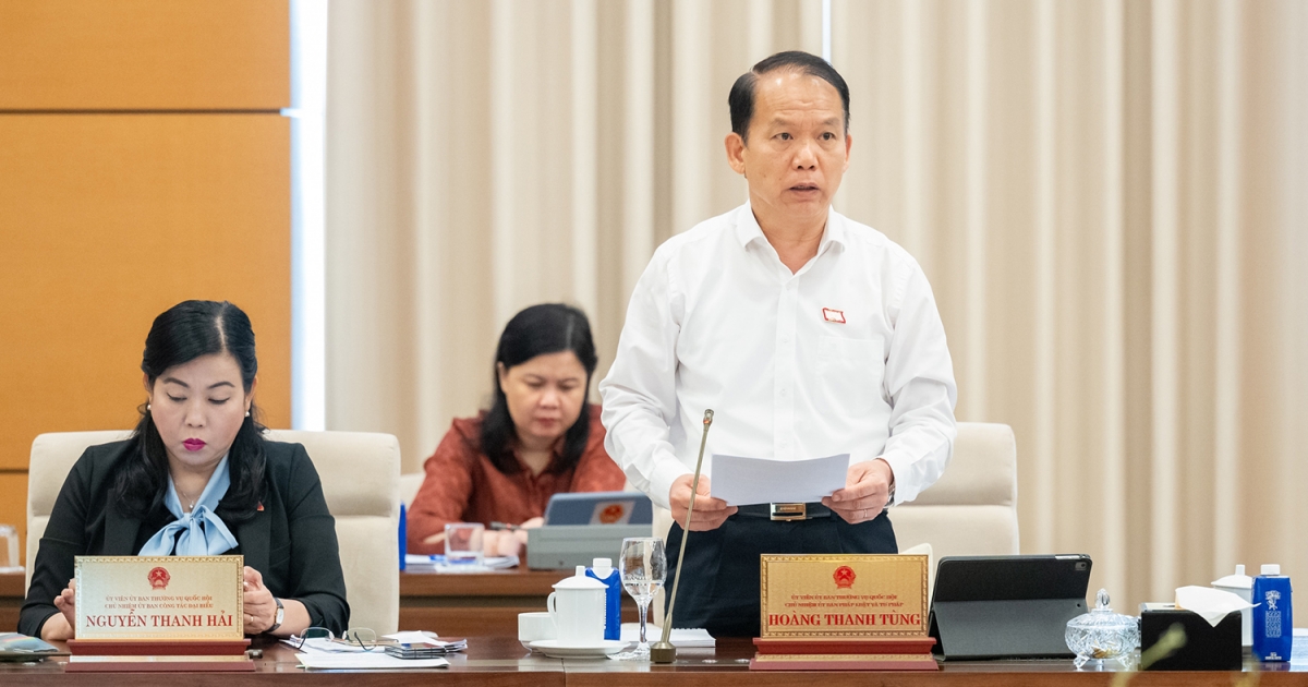 Chủ nhiệm Ủy ban Pháp luật và Tư pháp Hoàng Thanh Tùng