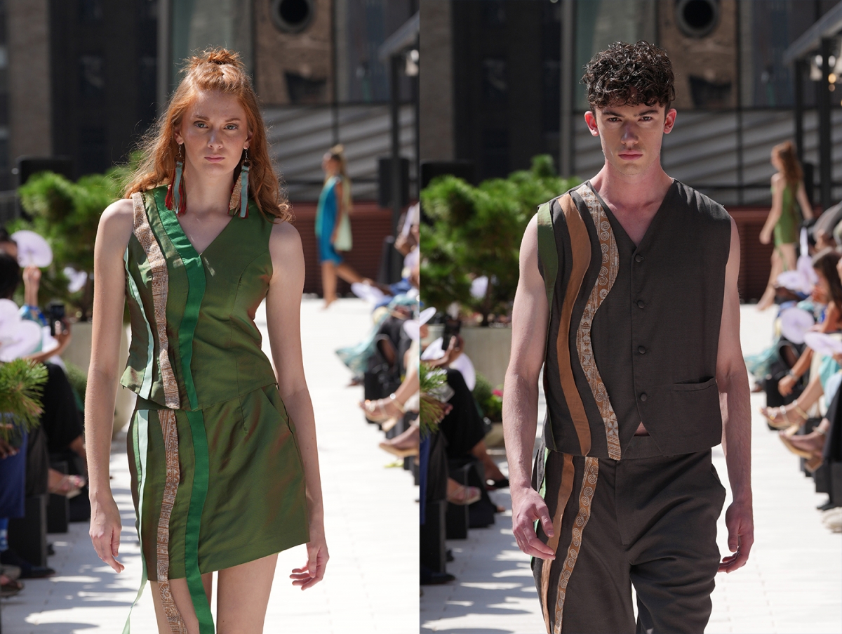 Bộ sưu tập mang lụa Bảo Lộc và thổ cẩm Pà Cò lên sàn diễn Tuần lễ Thời trang New York 2026.