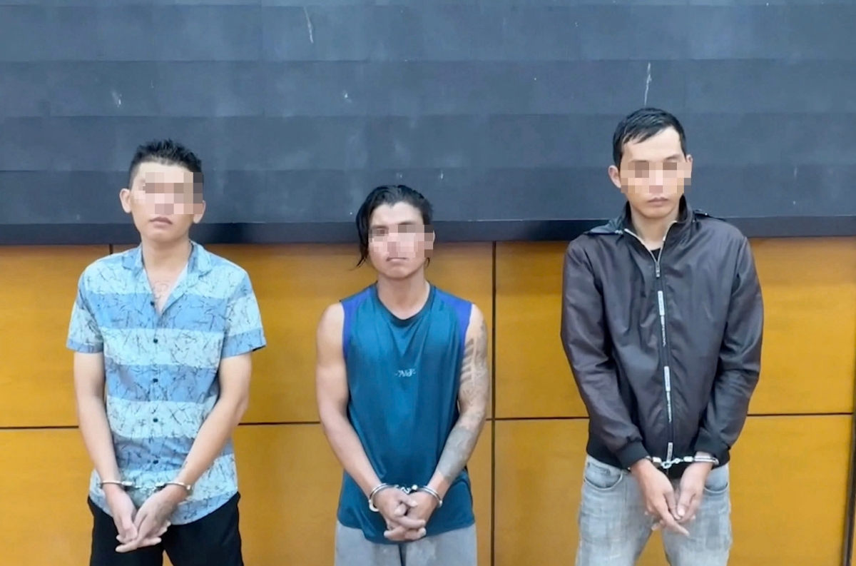 Các đối tượng từ trái qua: Trần Bảo Quốc, Đặng Trung Nghĩa, Nguyễn Văn Lil. (Ảnh: CACC)