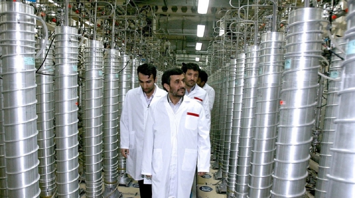 Bên trong nhà máy Natanz, cơ sở làm giàu uranium cách thủ đô Tehran khoảng 350 km, vào năm 2008 Ảnh: Reuters