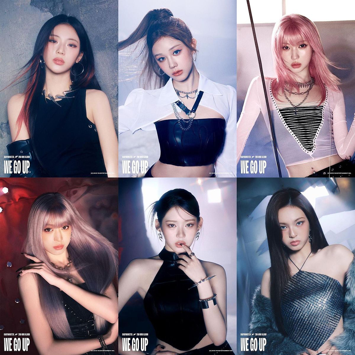 Poster chính thức cho mini-album thứ hai của nhóm K-pop nữ BABYMONSTER, “We go up”, dự kiến ​​phát hành vào ngày 10/10. (Ảnh: YG Entertainment).