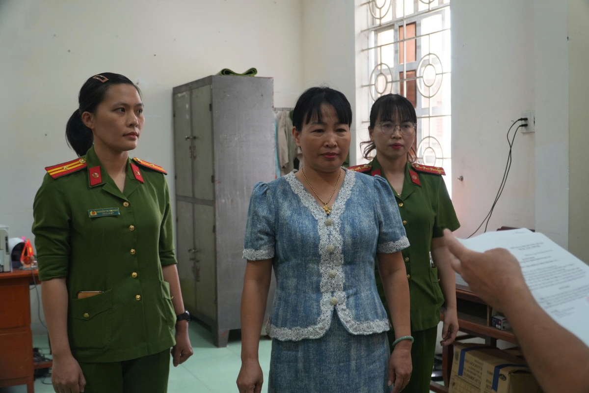 Công an tỉnh Quảng Ngãi đã thi hành lệnh bắt bị can để tạm giam đối với bà Phạm Thị Minh Lý