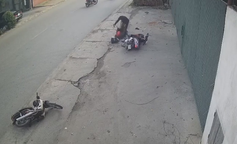 Hiện trường vụ án được camera an ninh ghi lại