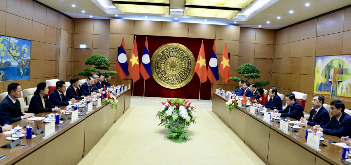 Toàn cảnh buổi hội kiến.