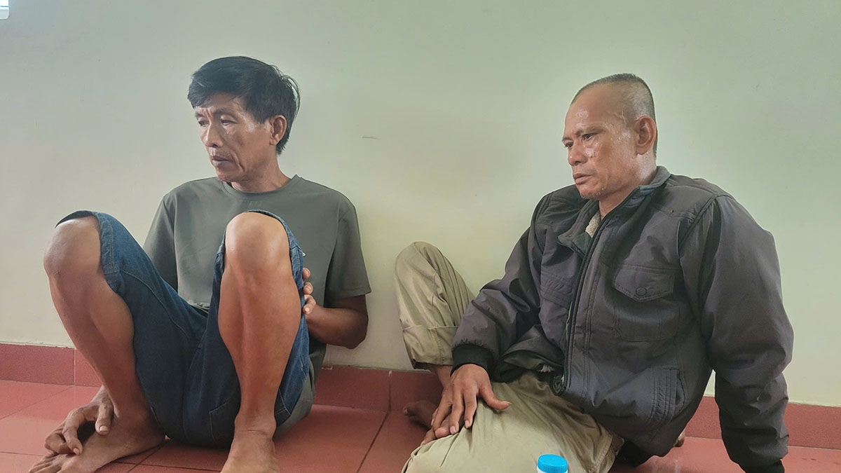 Các ngư dân may mắn thoát chết