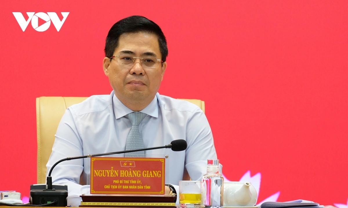 Ông Nguyễn Hoàng Giang, Chủ tịch UBND tỉnh Quảng Ngãi.