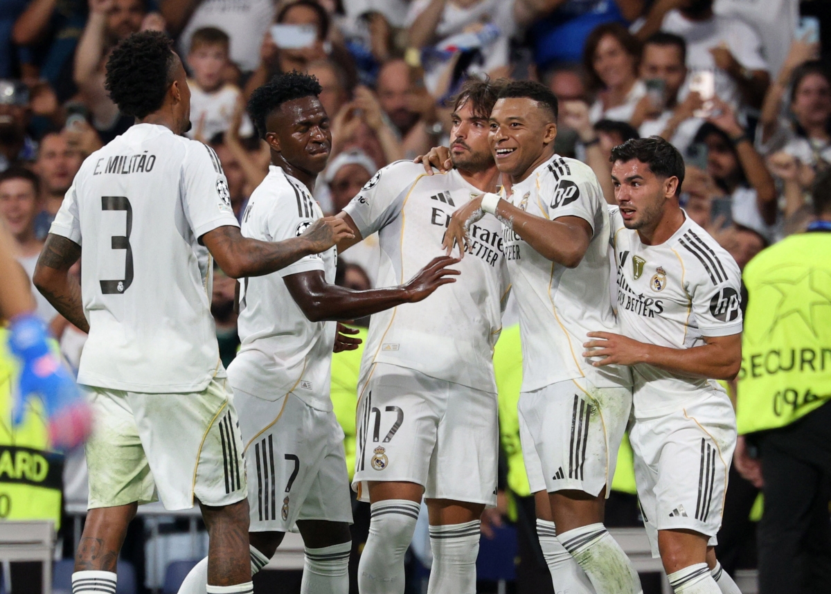 Real Madrid ngược dòng thắng Marseille (Ảnh: Reuters).