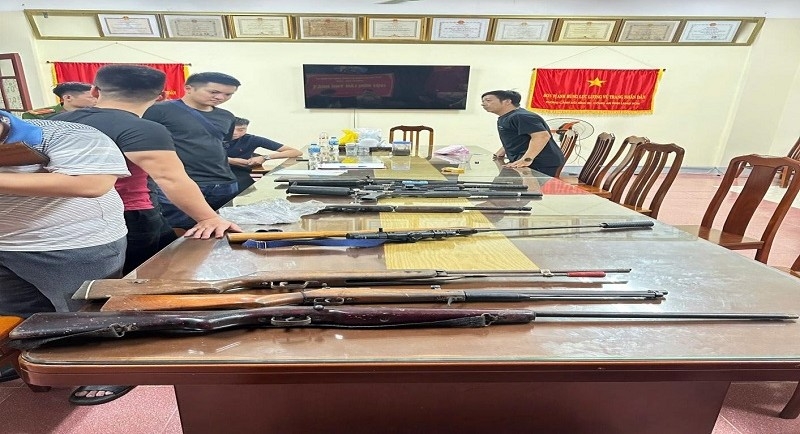 Số lượng súng bị thu giữ